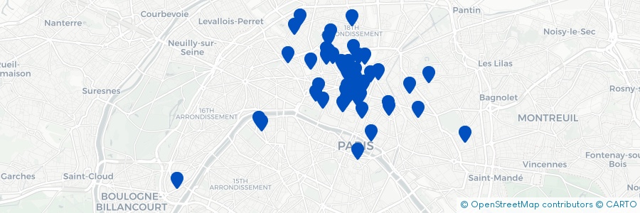 Carte des lieux de ParisBouge