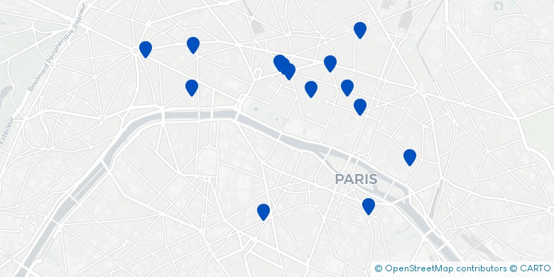 La carte de Thanksgiving à Paris