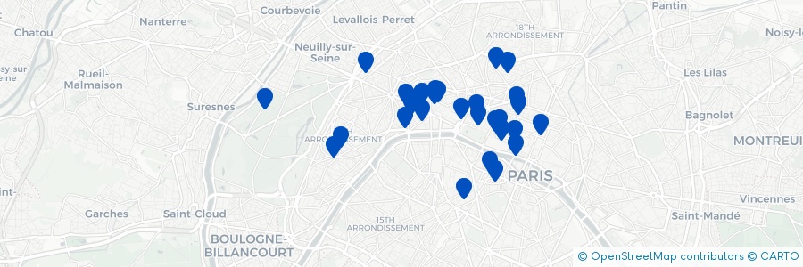 Carte des lieux de Frédéric D