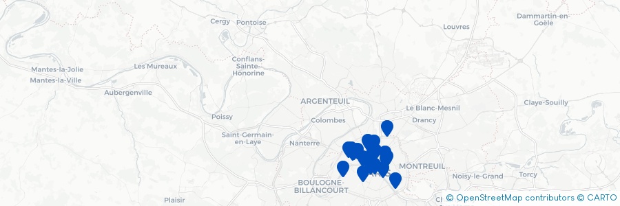 Carte des lieux de Frederic D