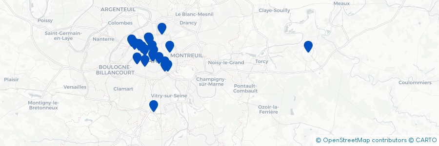 Carte des lieux de Sophie P