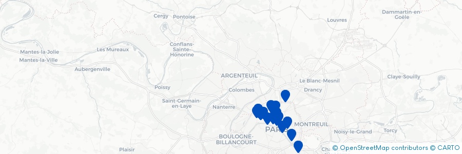 Carte des lieux de Axel E